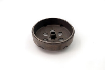 housing clutch of motorcycle or scooter on white background