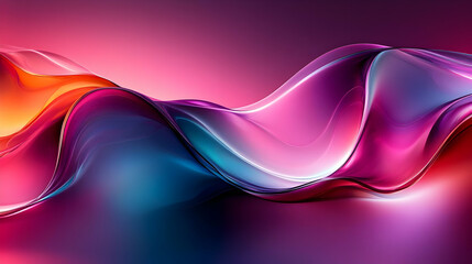 Abstract Waves in Vibrant Hues: A Visual Symphony of Color