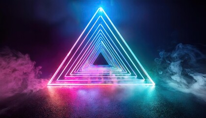 Neon Triangles in a Smoky Atmosphere 