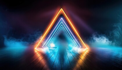Neon Triangles in a Smoky Atmosphere 