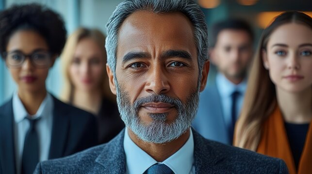 dynamic collage of diverse professionals in sleek office setting exuding confidence and success multiple overlapping images showcase teamwork technology and modern business acumen