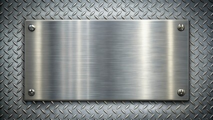 Iron steel plate background texture in metallic gray, perfect for industrial or construction designs