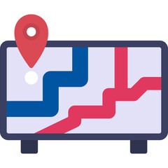 Road Map Icon