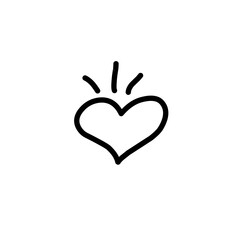 Fototapeta premium Sketch pen design elements. Doodle simple brush stickers. Hand drawn speech bubble, decorative signs, emotion effects icon. Stars, arrow, sparkle, line shape. Vector set, art sketch isolated set