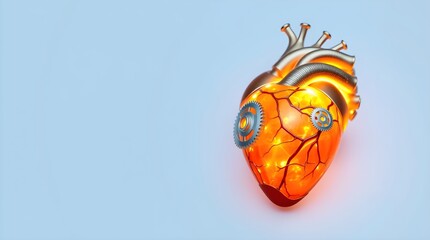 Heart with Gears:  Mechanical and Organic Life