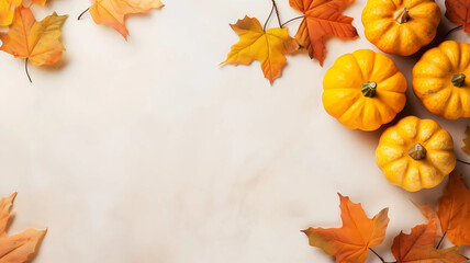 background autumn orange pumpkins halloween october