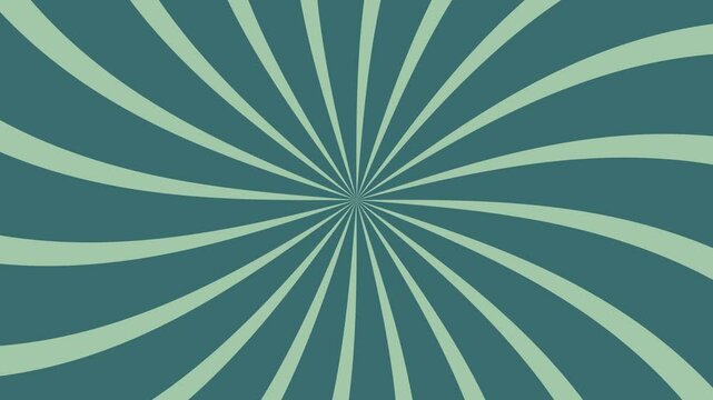 Seamless Looping Rotating Hypnotic Retro Sun Beam Wallpaper Background Pattern 4K MOV Animation Vintage Sunburst