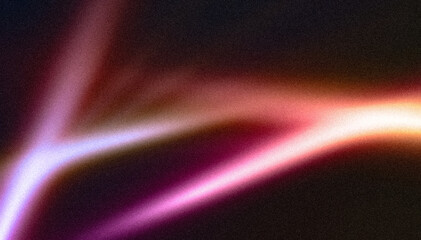 Blank grained and scratched film strip texture background with heavy grain, light leak Real Lens Flare Shot in Studio over Black Background. Easy to add as Overlay or Screen Filter