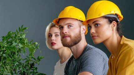  Group of diverse individuals in a hands-on workshop learning new trade skills, [skills training], [workshop] 