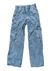 Jeans pant isolated on transparent background. PNG File