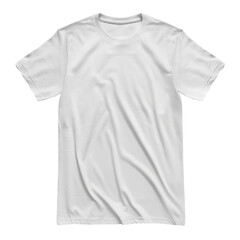 PNG plain white t-shirt isolated on a white background