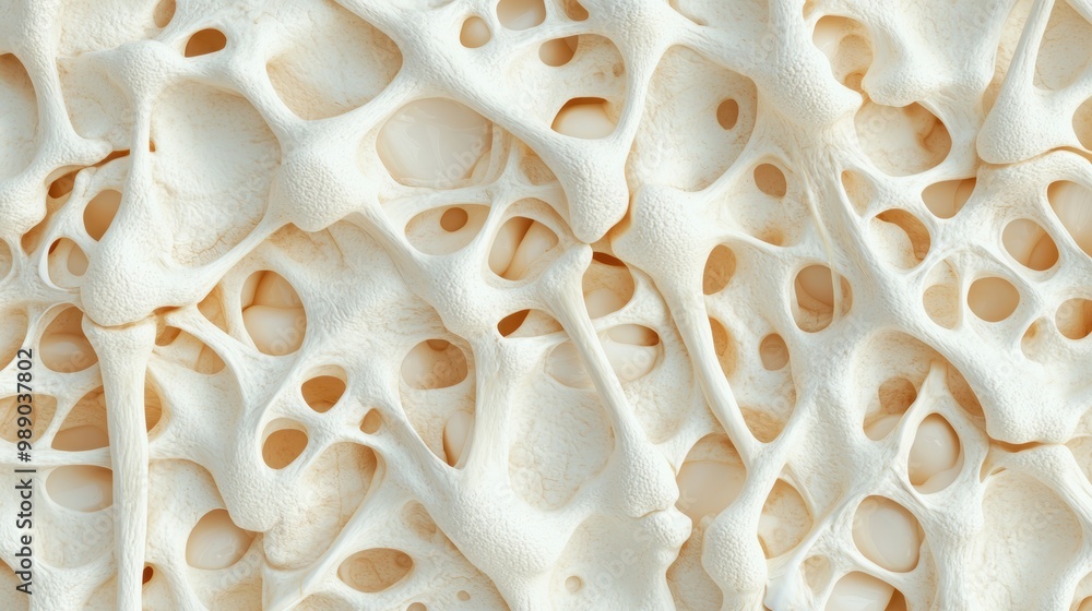 Aufkleber intricate texture of bone structure in pale color
