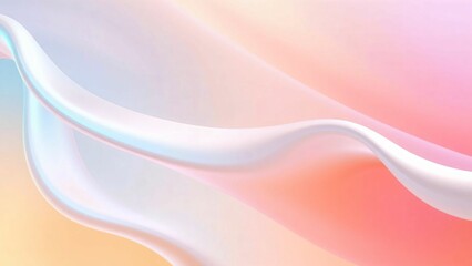 光沢のある波や布のような流動的な質感をもったテクスチャー鮮やかな青・紫・ピンク・オレンジのグラデーションカラー