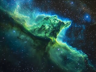 Obraz premium Verdant Veil of the Universe