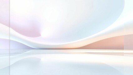 Obraz premium 光沢のある波や布のような流動的な質感をもったテクスチャー鮮やかな青・紫・ピンク・オレンジのグラデーションカラー