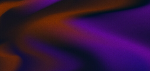 Obraz premium Blurred black brown purple gradient with grainy noise texture