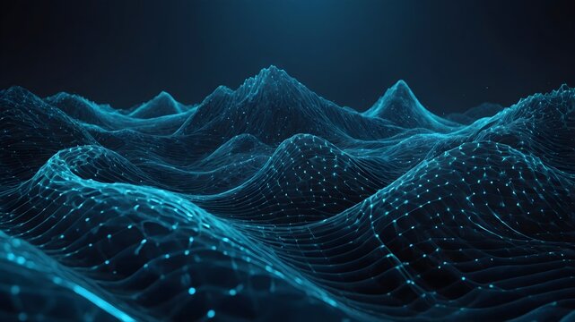 AI-Generate Imahe of Digital abstract fractal background