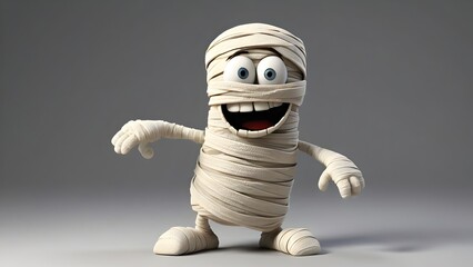  Mummy is a short, stubby mummy with a constantly cheerful expression. His bandages are always unraveling, and he spends most of his time chasing after them or trying to wrap.