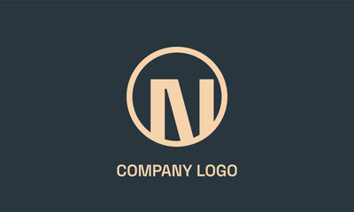 N logo for restaurant