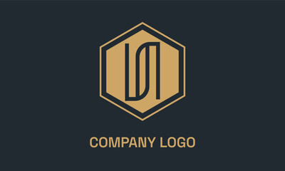 N elegant logo for business