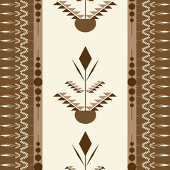 Colorful geometric ethnic pattern. Oriental, western, aztec, tribal traditional. seamless pattern. fabric, tile, background, carpet, wallpaper, clothing, sarong,wrapping, Batik, fabric,Vector pattern