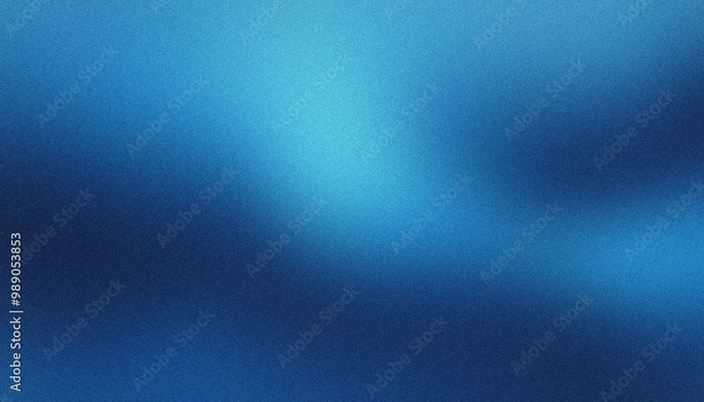 Poster blue gradient abstract background with a textured, grainy effect, evoking depth and motion