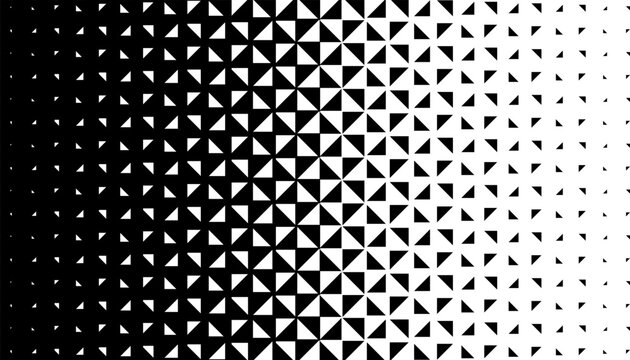 Black and white transition pattern with geometric shapes. Fully editable vector element. Vector Format Illustration 