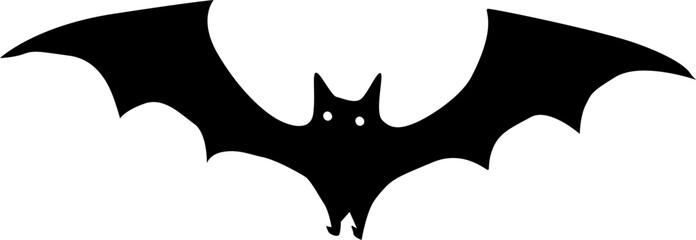 Bat silhouettes on white background