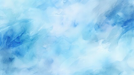 Blue and white watercolor abstract background suitable for web design, social media graphics, digital art projects, and printing materials. Generative AI