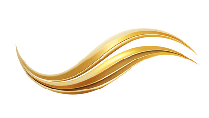 Abstract gold wave illustration for business concept backdrop