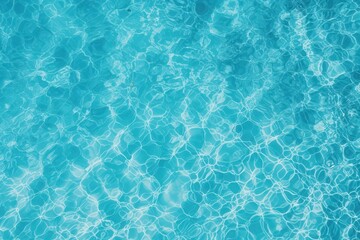 Obraz premium Blue water surface with light reflections perfect for backgrounds, nature themed designs, travel blog banners, or calming meditation visuals. Generative AI