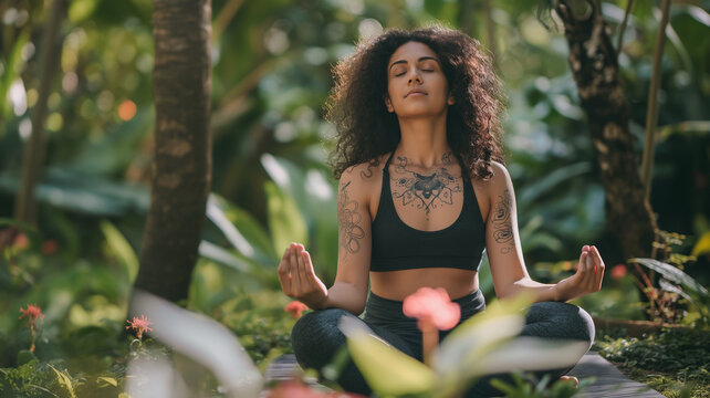 Paz Interior: Una Chica Meditando
