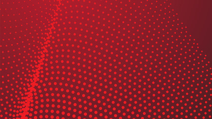 Red abstract background with halftone for backdrop or presentation