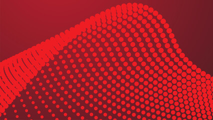 Red abstract background with halftone for backdrop or presentation