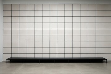 Grids wall architecture tile.