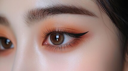 Obraz premium close up of the upper eyelid