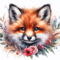 Obraz premium süßes Fuchsbaby