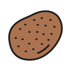 For representing cooked meals and everyday recipe use this potato icon