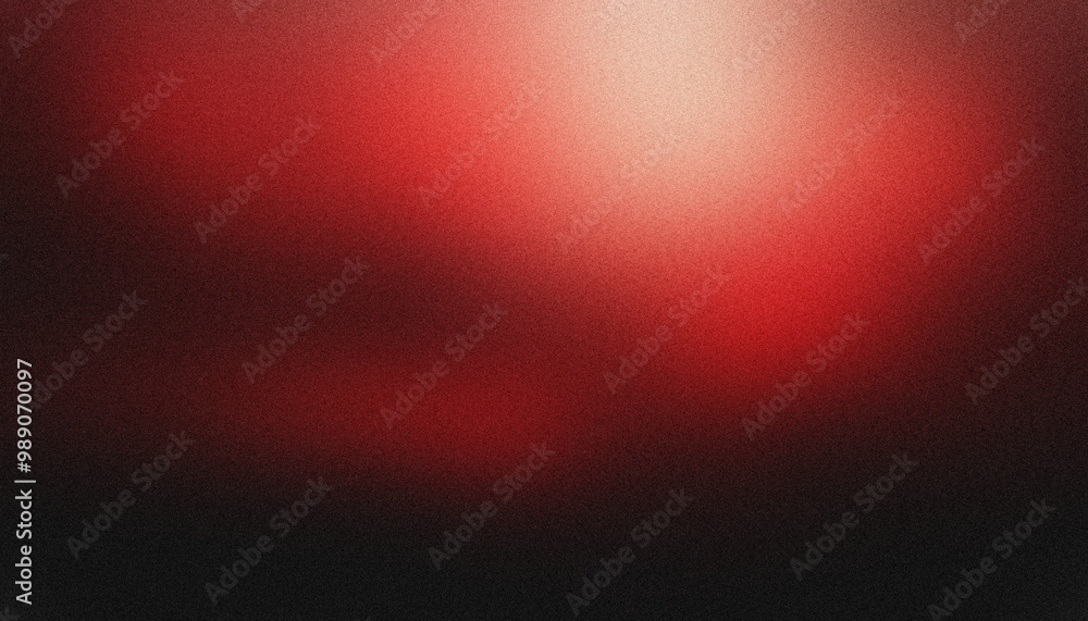 Poster grainy red gradient background fading to black with a subtle light source emanating from the top