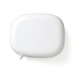 Speech bubble white white background electronics.