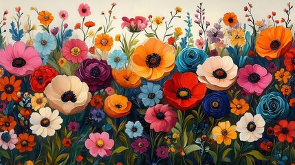 fiesta flora explosion vibrant mexicaninspired floral motifs burst with color intricate patterns swirl on crisp white canvas joyful botanical celebration