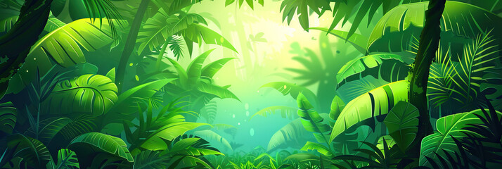 Forest Green Game Show Escape: Lush Jungle Theme