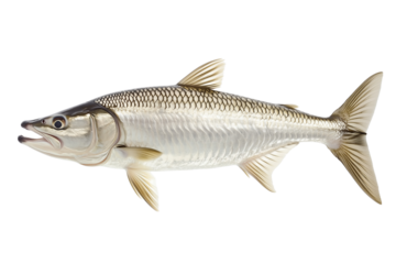 Tarpon fish cut out transparent background