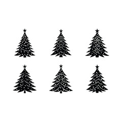 Obraz premium Stylish generative AI Christmas tree design perfect for festive graphics and prints