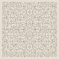 Floral ornament seamless pattern vector illustration