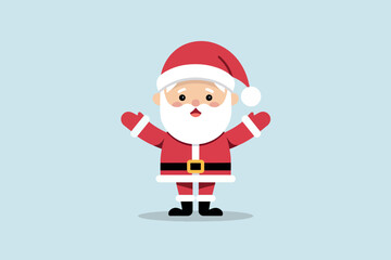 Santa claus, christmas and celebration concept.