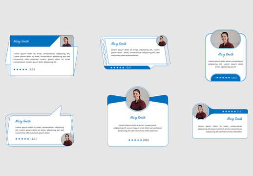 Modern Website Client Good Review Rating Design Concept