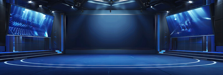 Navy Blue Game Show Backdrops for Elegant and Classy Events
