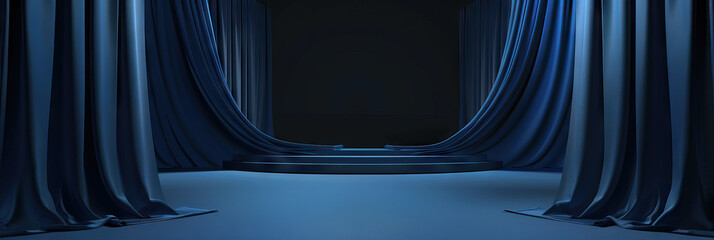 Navy Blue Game Show Backdrops for Elegant and Classy Events