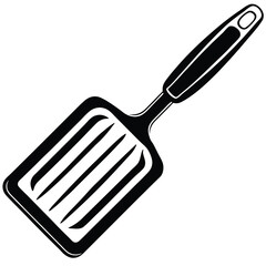 Kitchen utensils spatula vector line art style